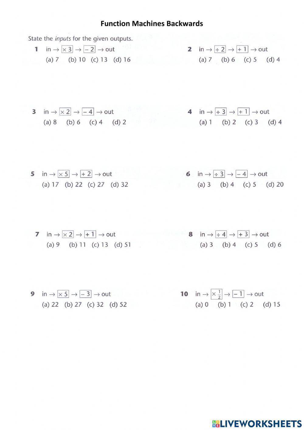 WW Function Machines