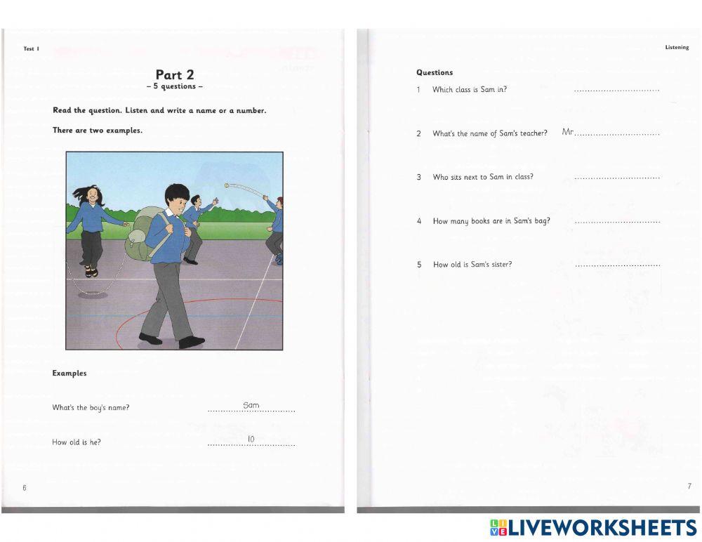 Starters- Test 1- L2