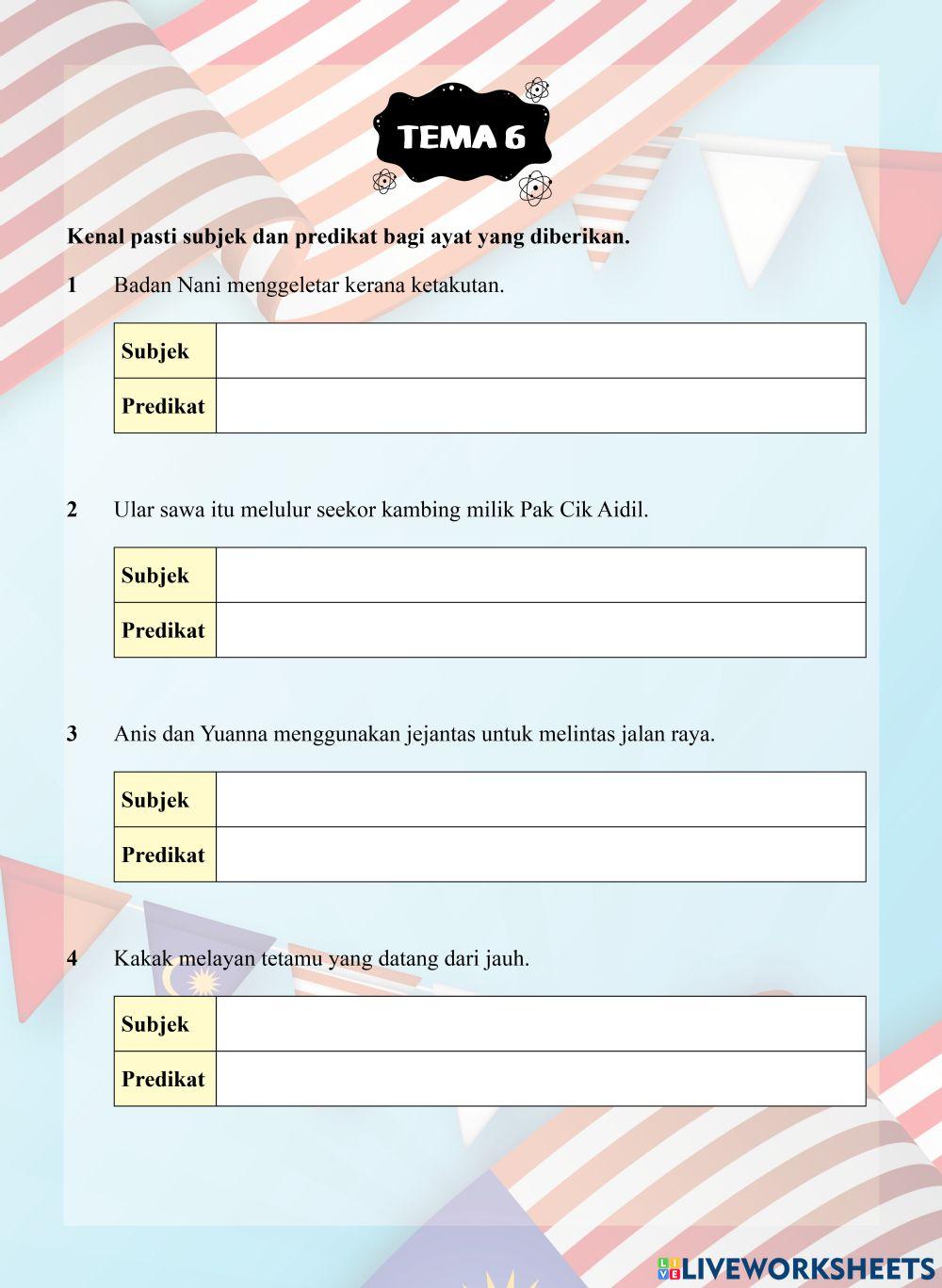 Tutor Sukses 2023-24 Bahasa Melayu Tahun 6 - Tema 6