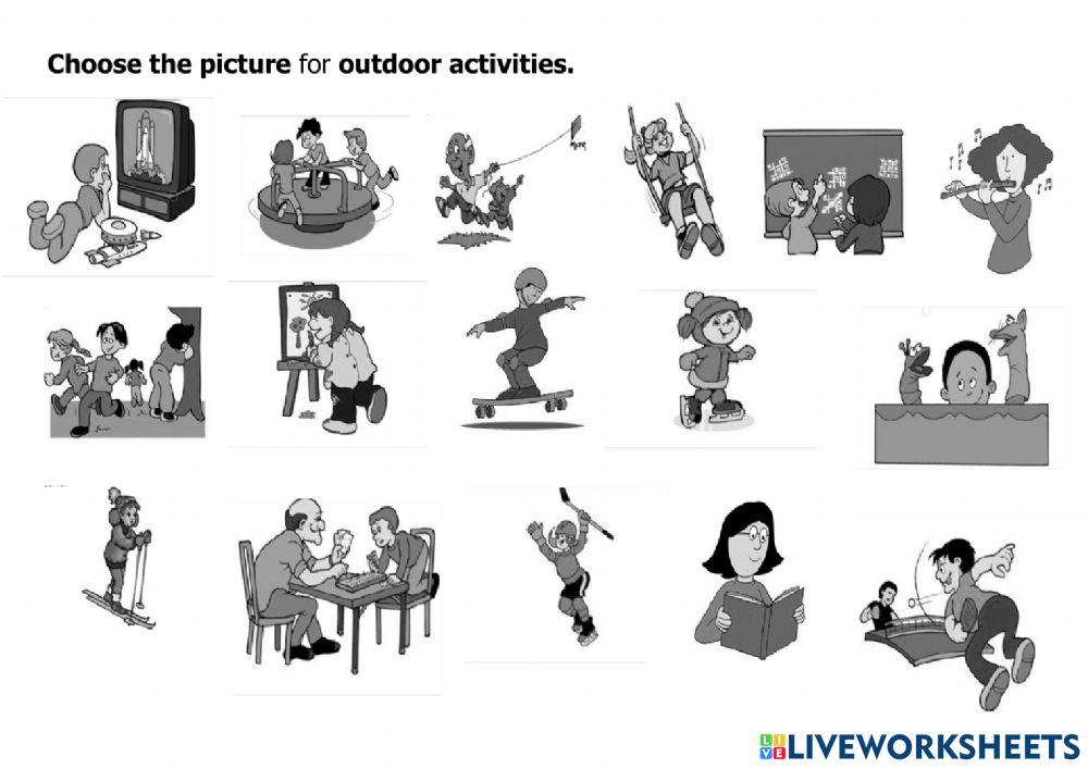 Primary 3 Geography : Outdoor and Indoor Activities online exercise for ...