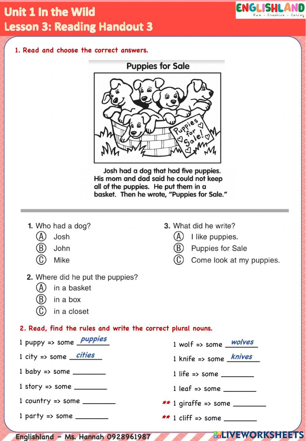 U1 Lesson 3 handout 3