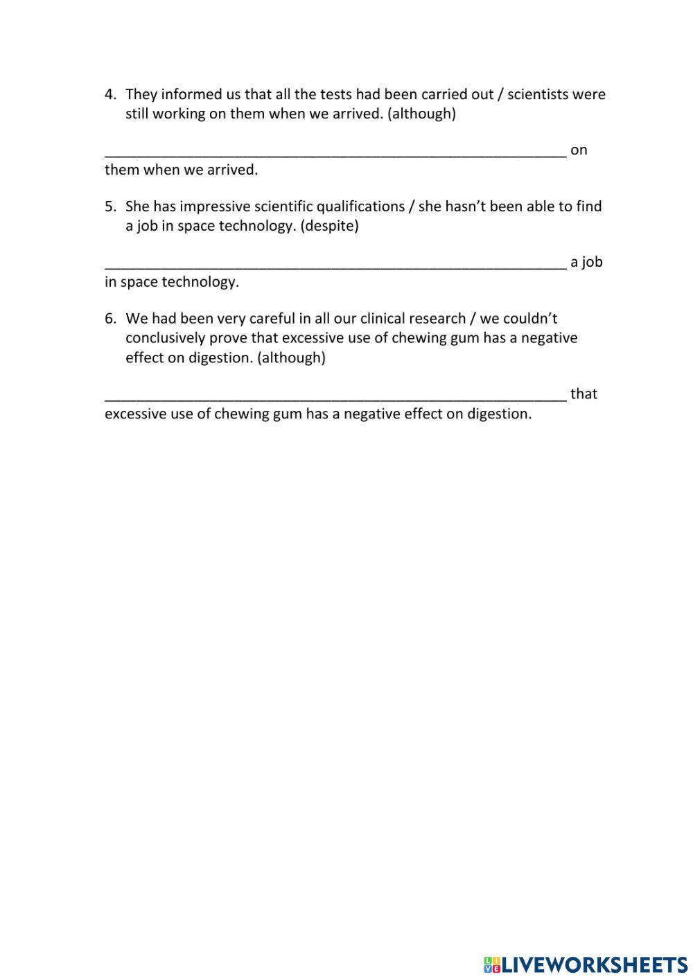 IE3, Unit 6, Grammar and Vocabulary, Exercise 9