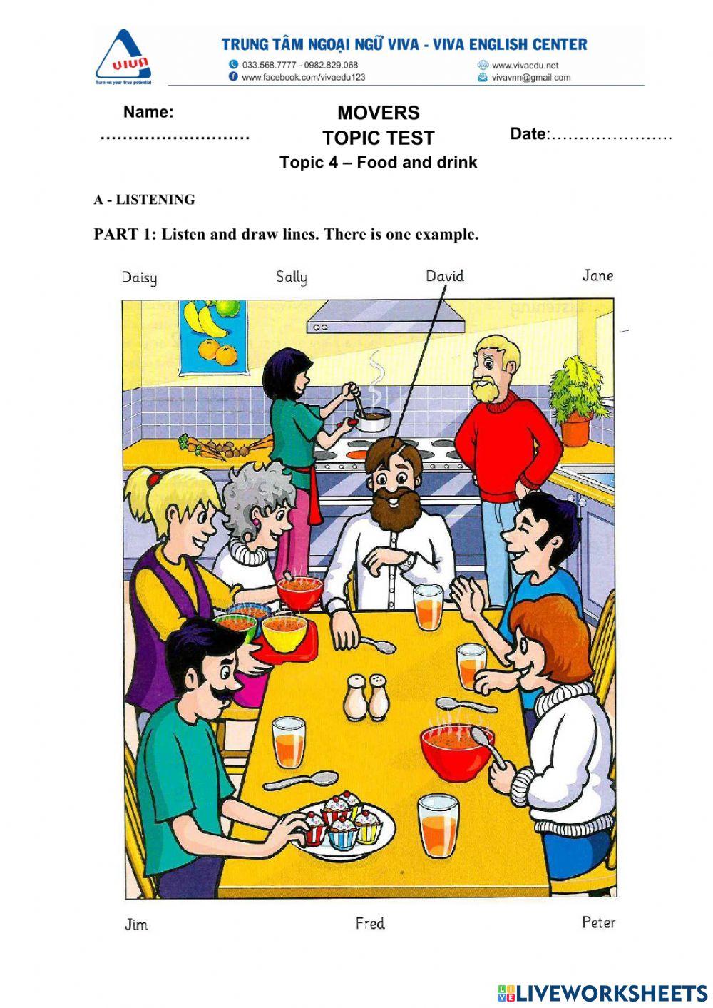 Idict 2 - Test unit 4 - Listening test