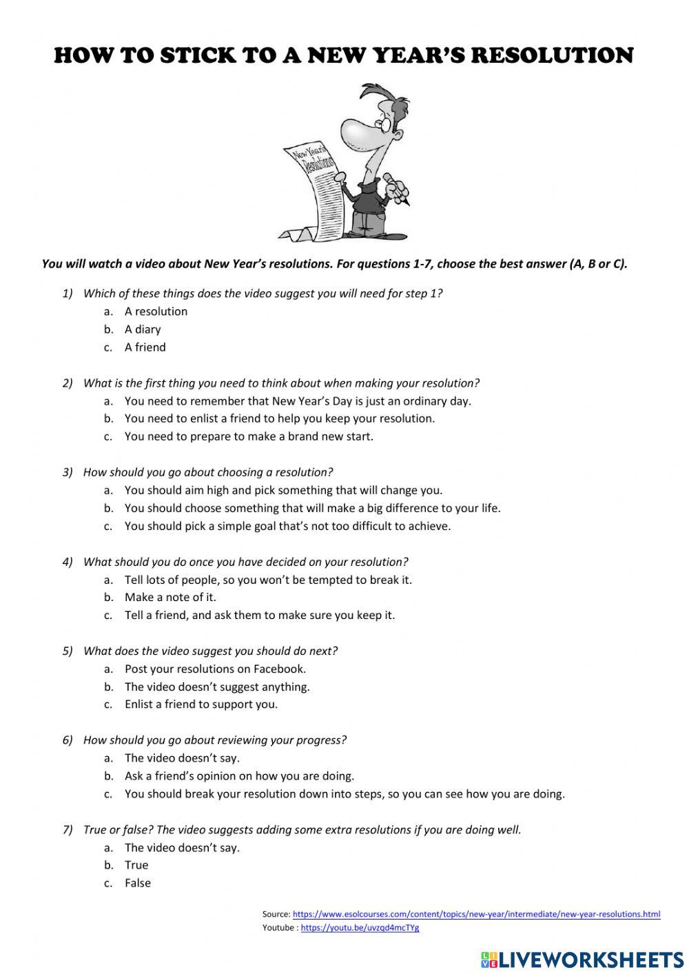 How to stick to a new year's resolution