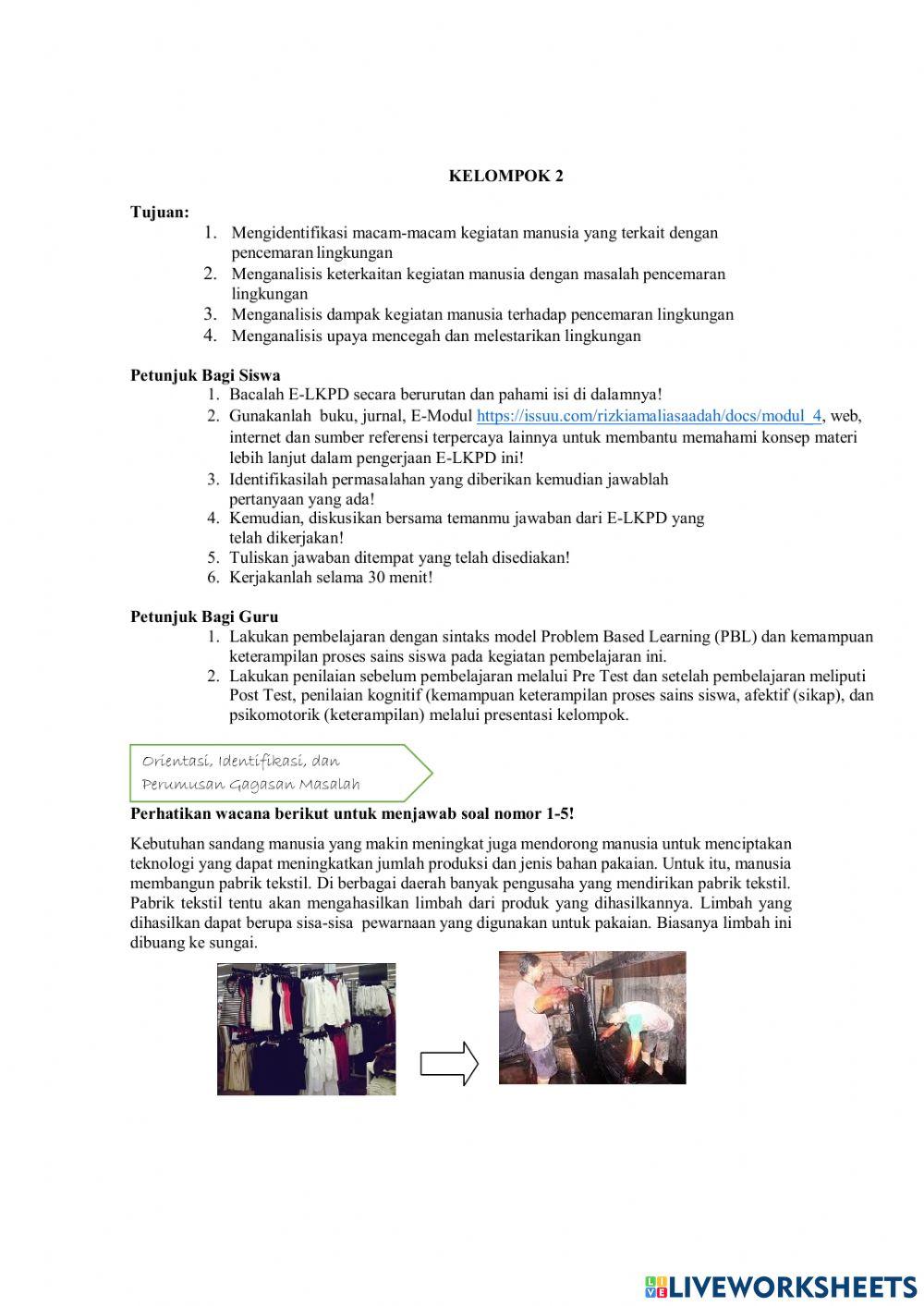 Pencemaran lingkungan kelas x