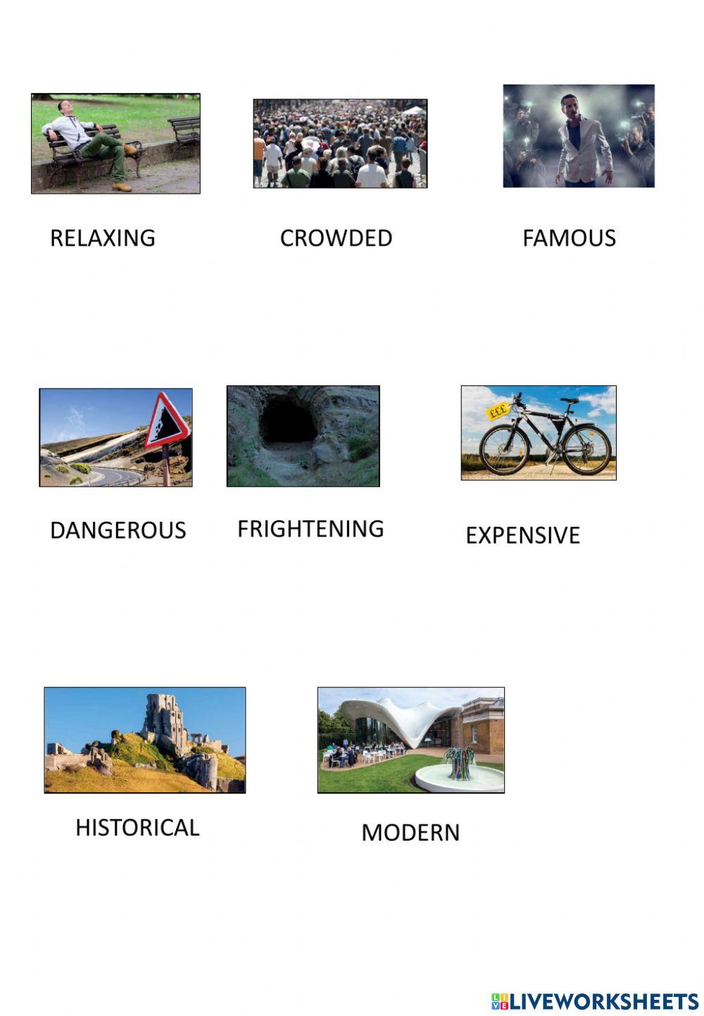 6º adjectives listen and repeat