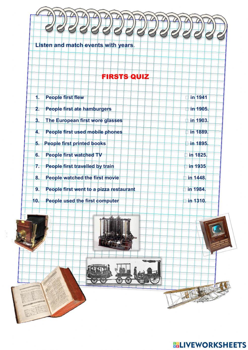 Inventions and discoveries