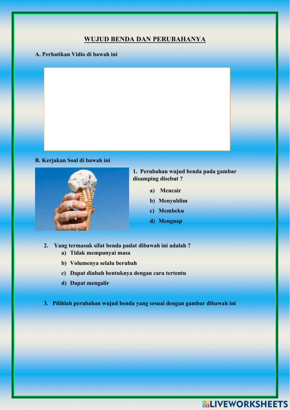 Perubahan Wujud Benda