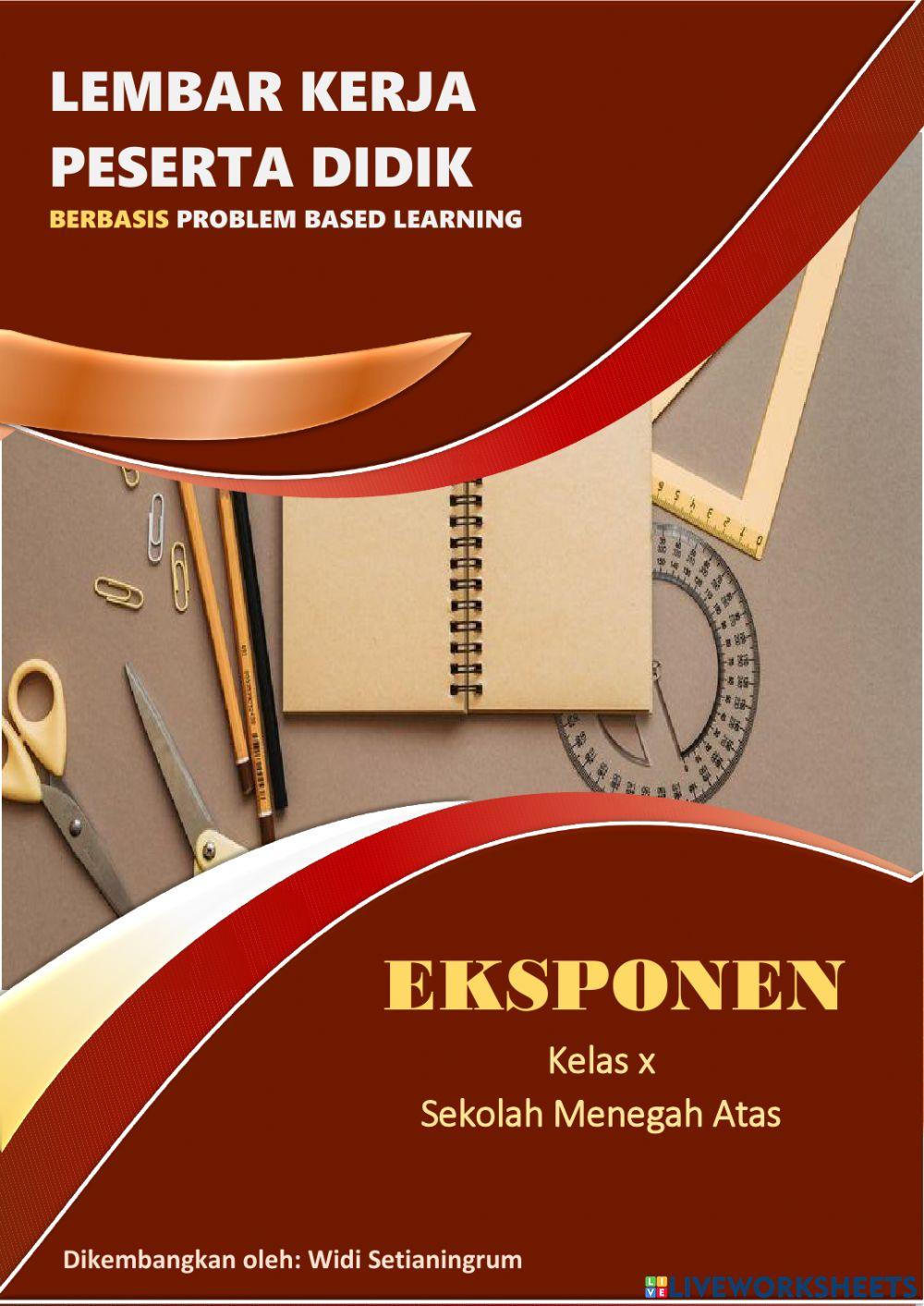 Lkpd eksponen berbasis pbl