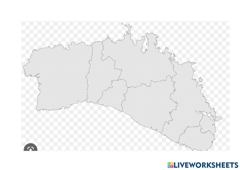 Mapa físic Menorca mudo