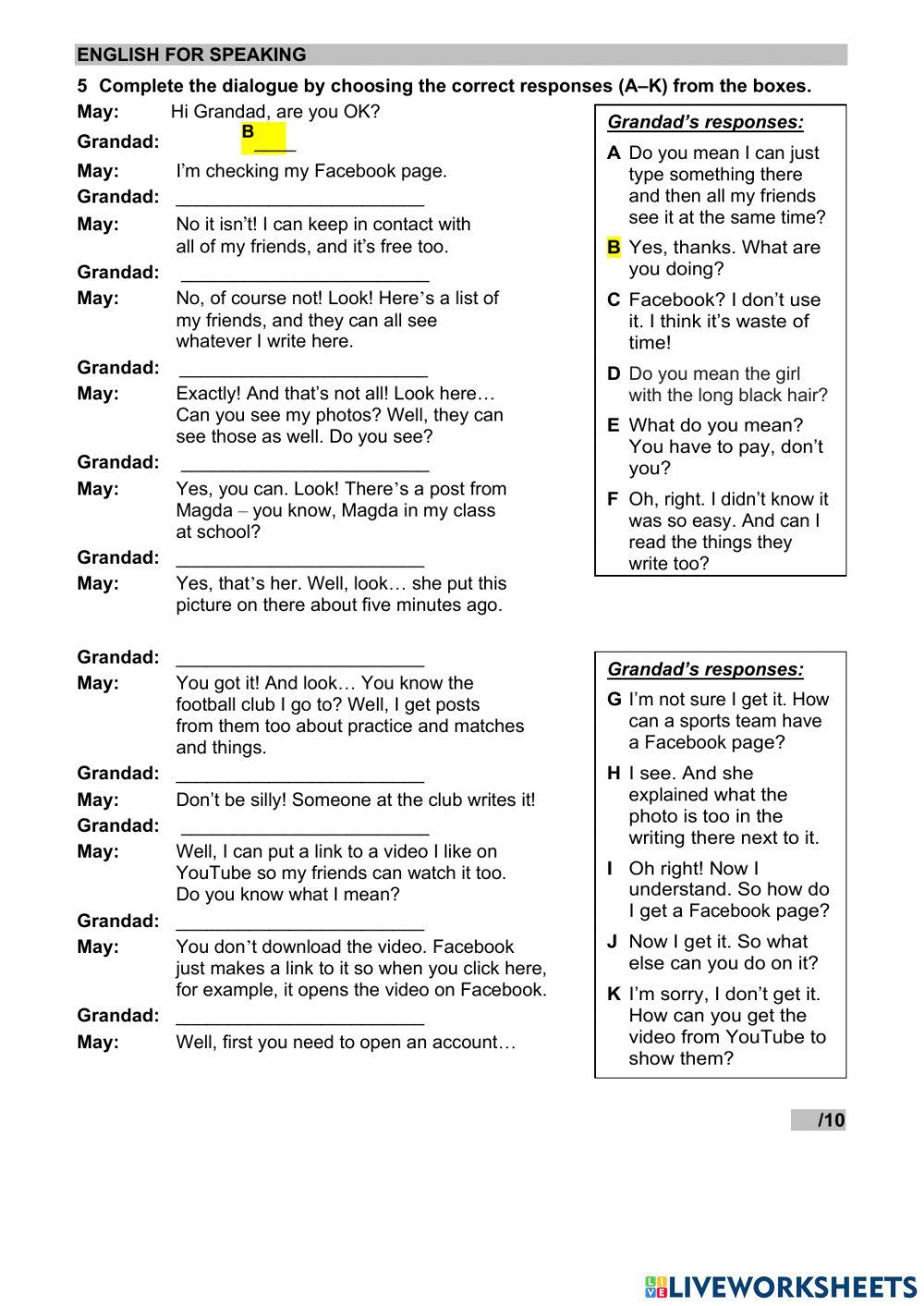 WW 1 Unit 8 language test