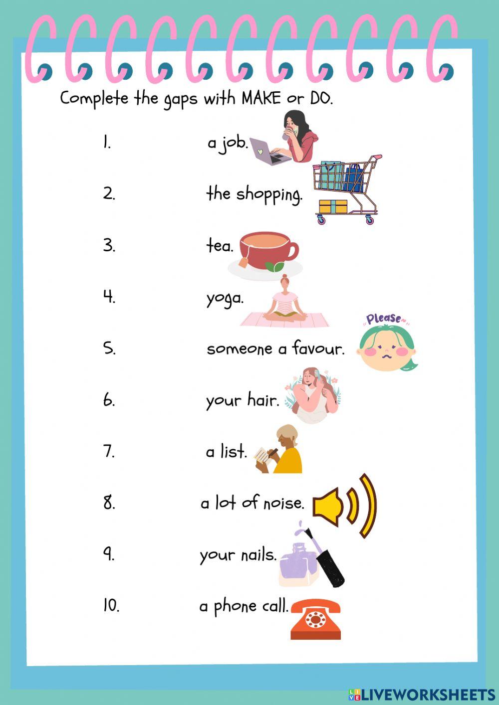 2281070 make vs do englishzonet liveworksheets