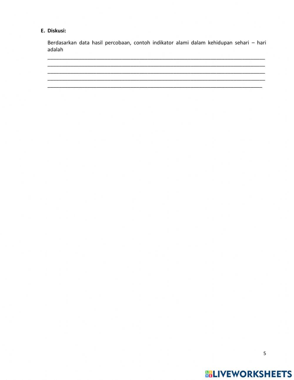 Indikator Asam - Basa