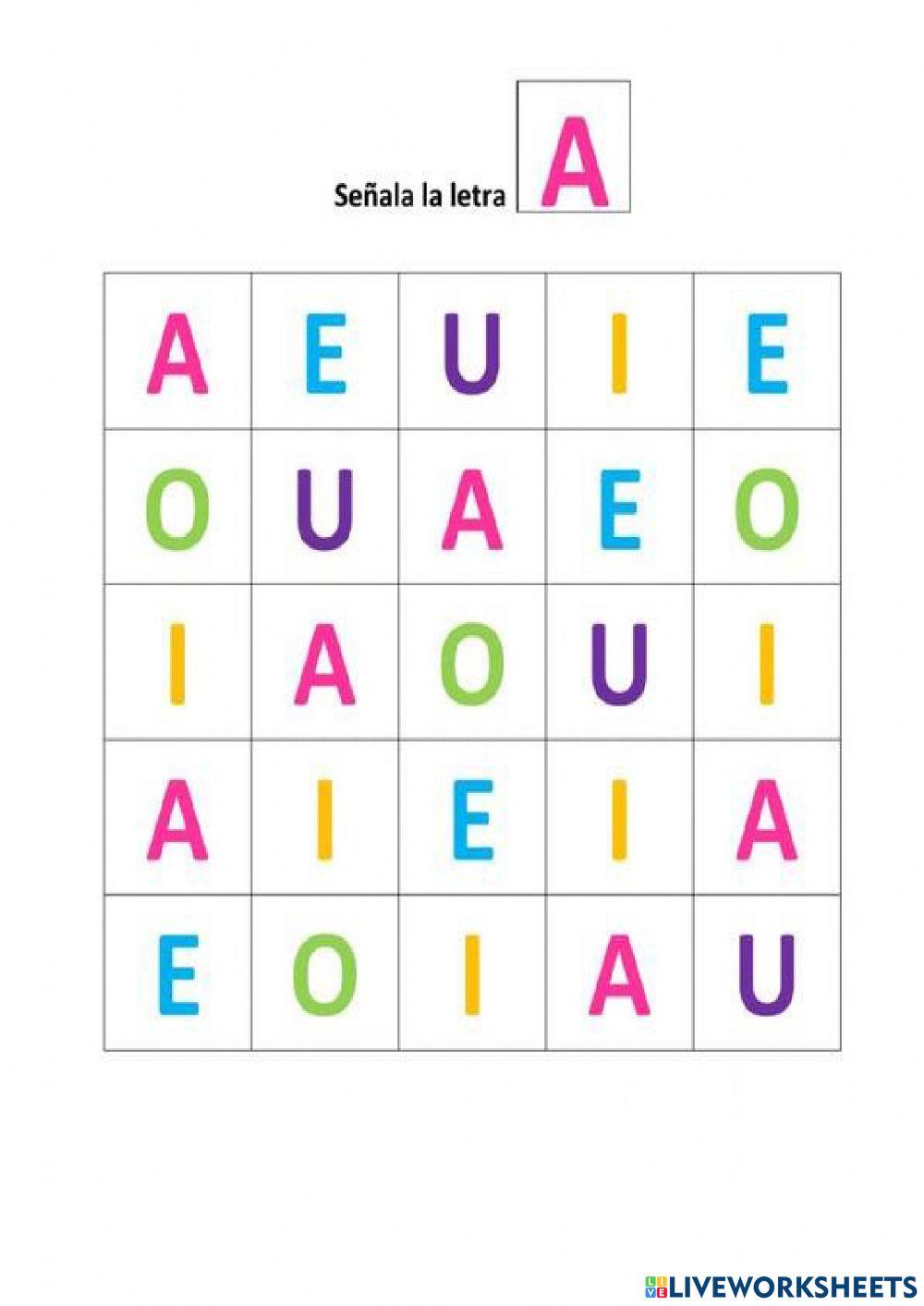 Identificación de las Vocales