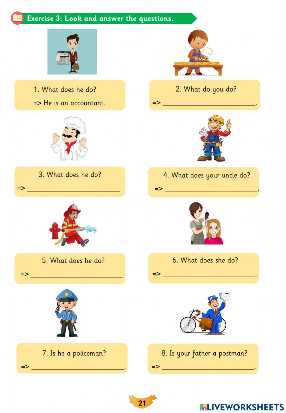 Unit 20. What does your father do