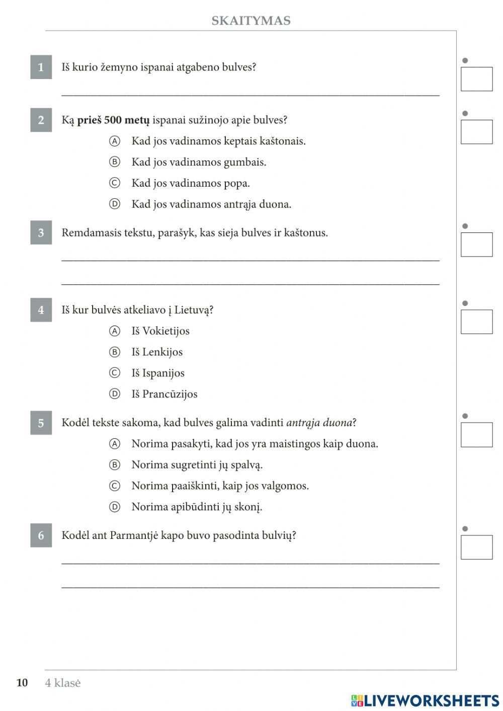 Teksto-suvokimas 4kl