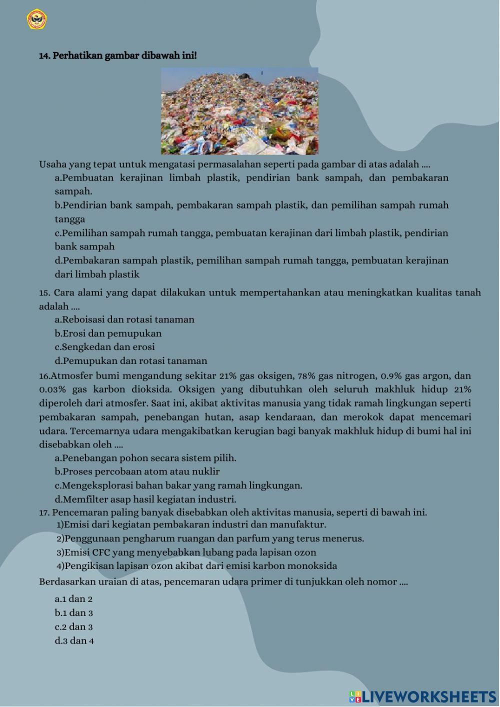 Pencemaran Lingkungan