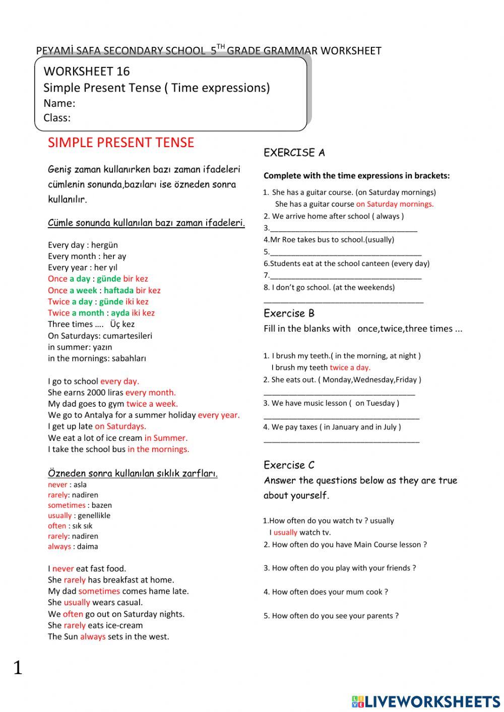 Adverbs of Frequency