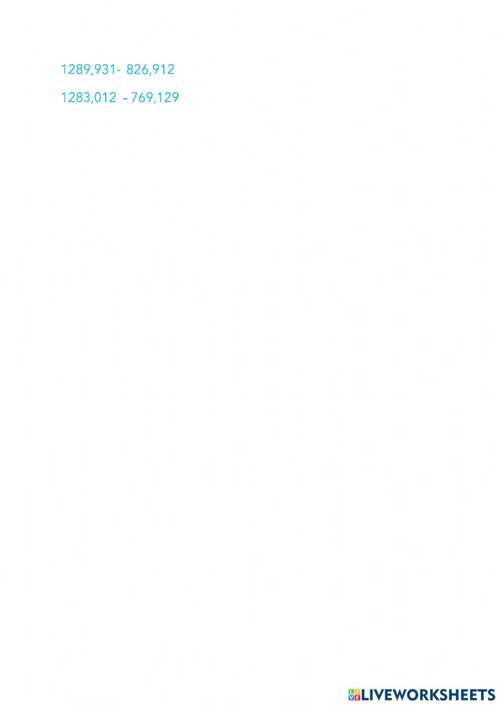 Sumas y restas con numeros decimales