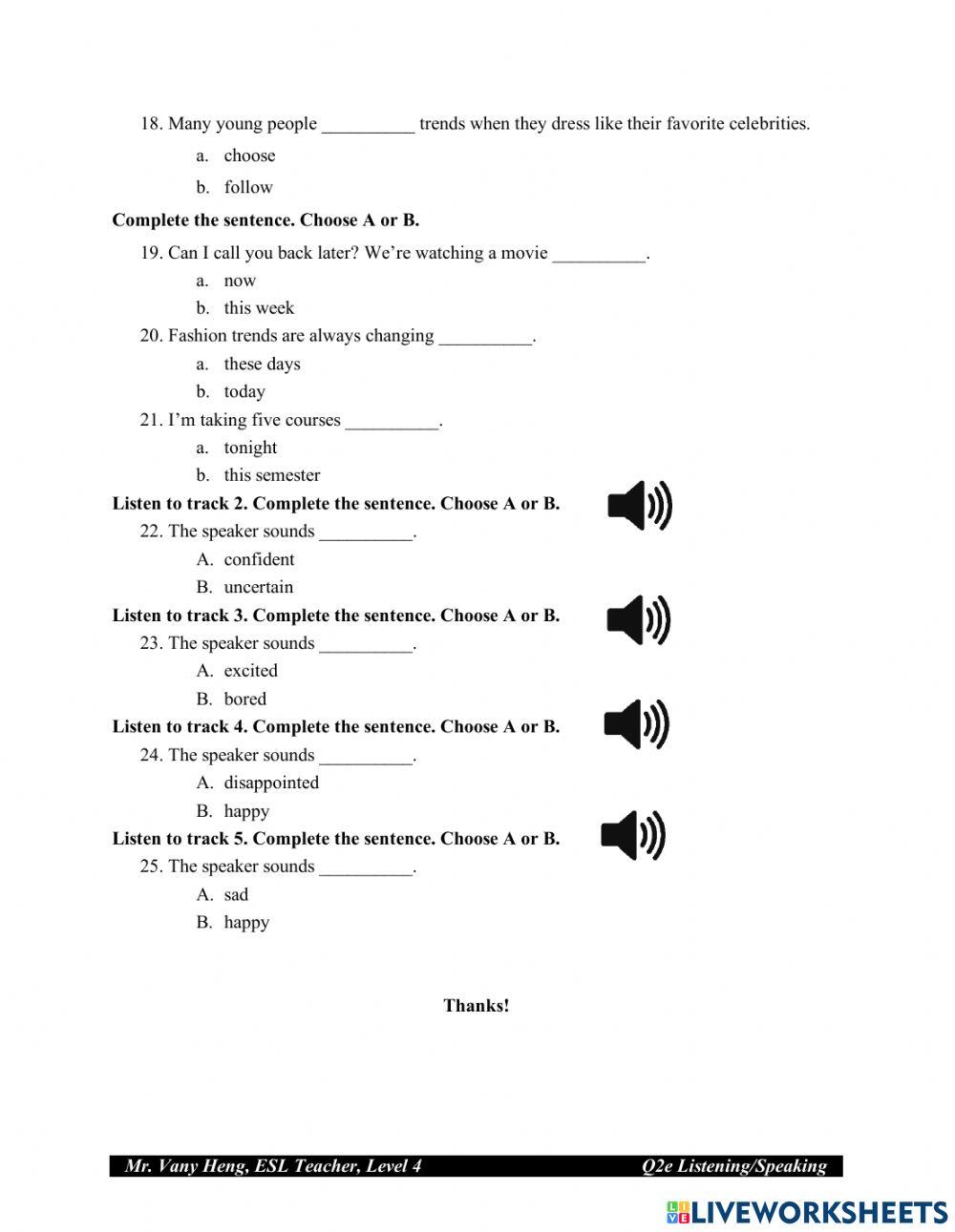 QSkills 2e-Unit1-istening Quiz-Level4