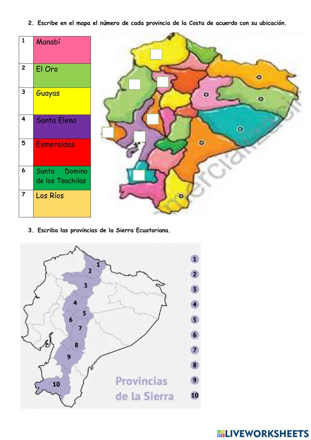 Provincias del Ecuador