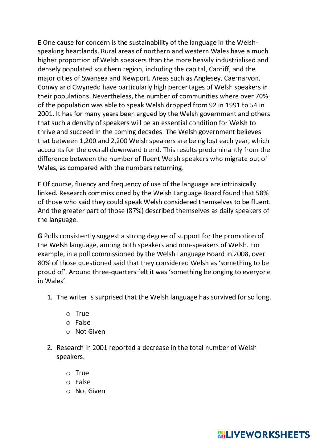 IE3, Unit 8, Reading, Exercise 9