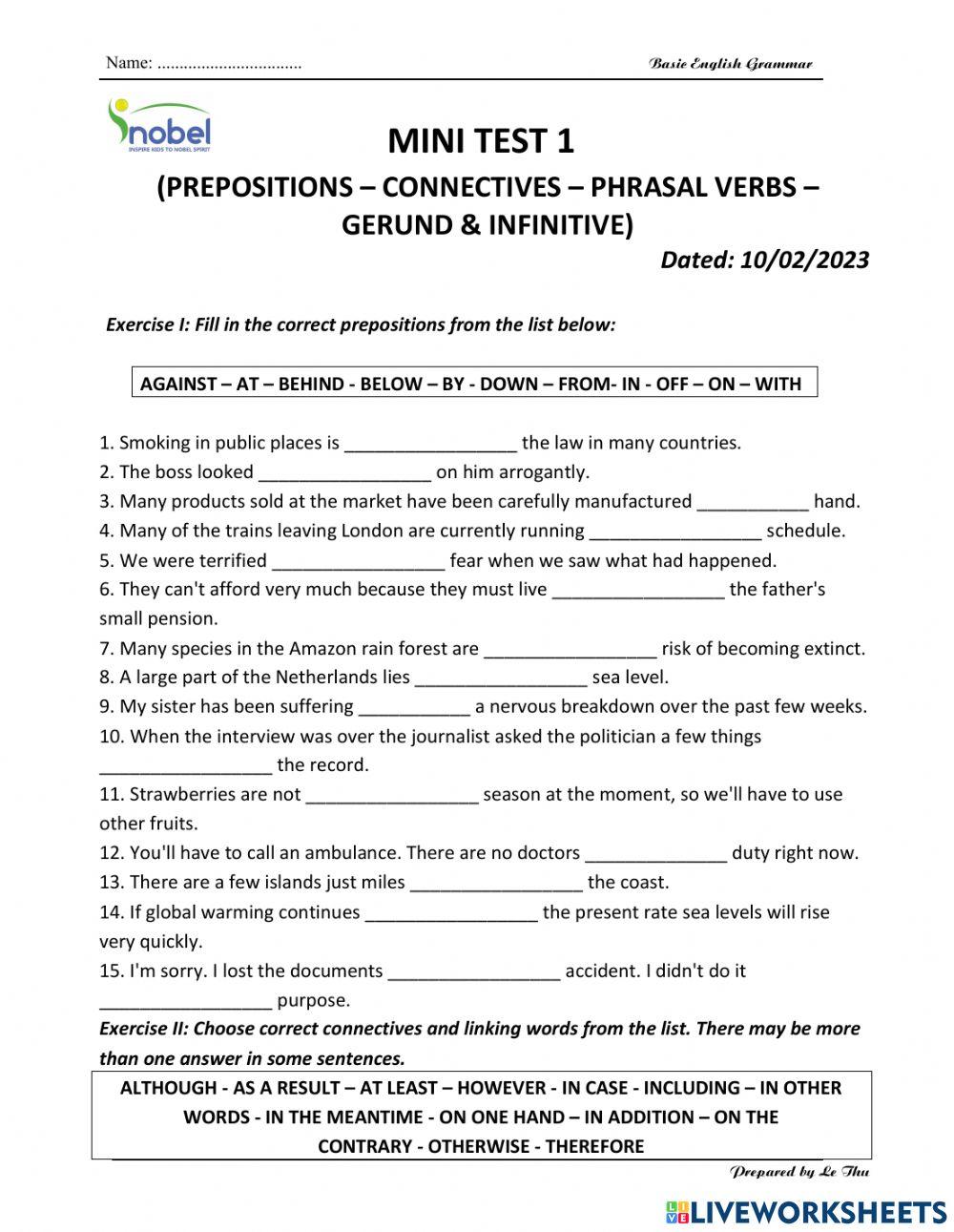 Mini-Test-1-2023-2k8(B)