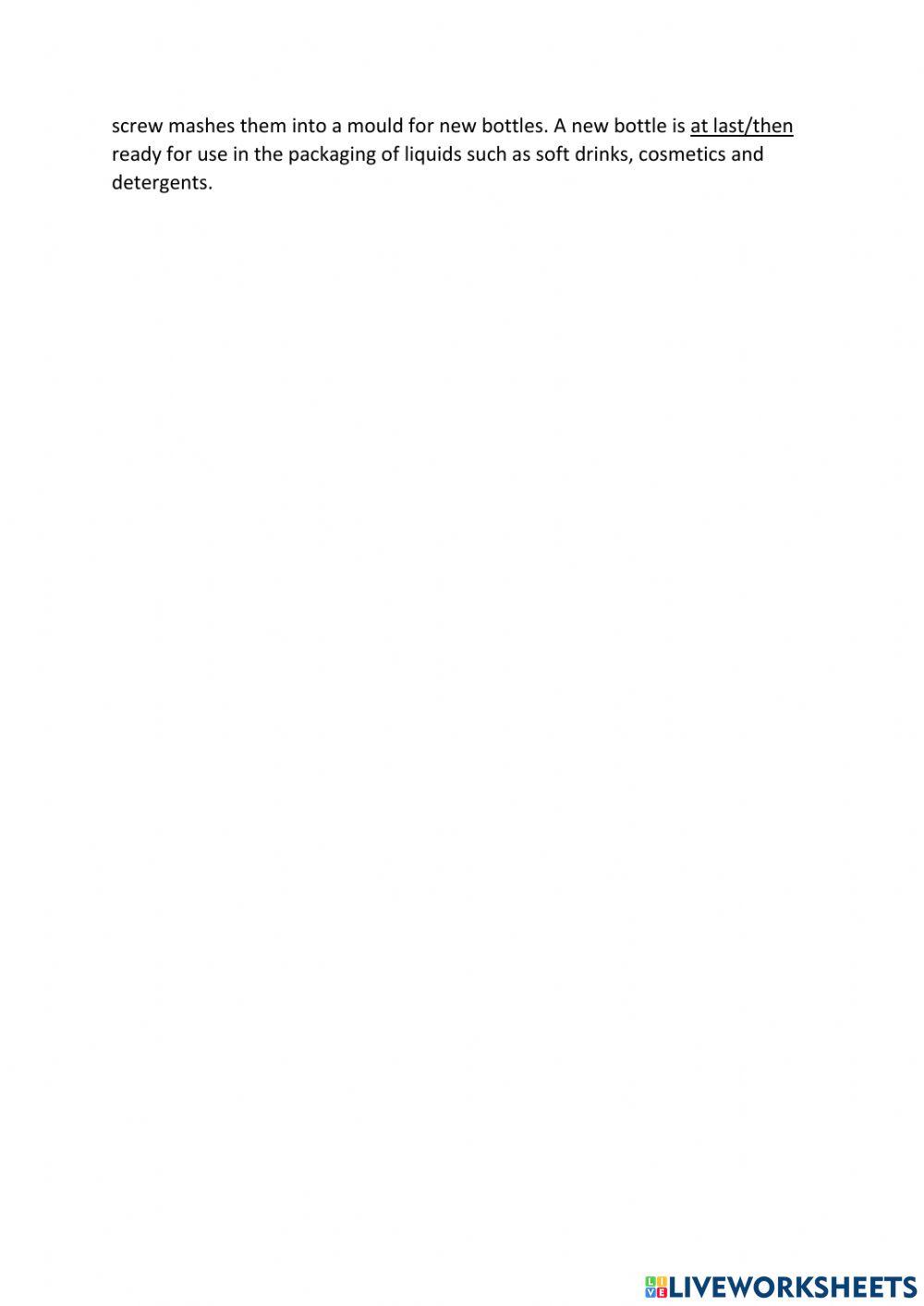 IE3, Unit 8, Writing, Exercise 4