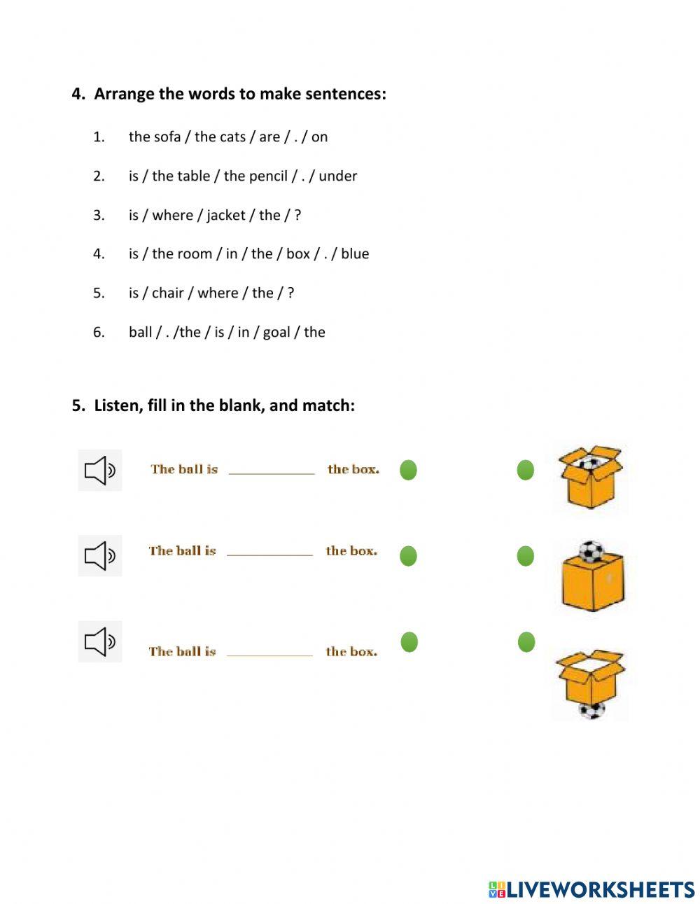 F&F2 - Unit 5 - Lesson 2 - In, On, Under