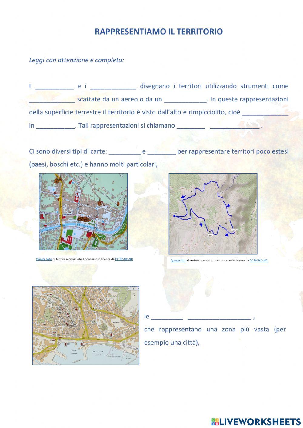 Le carte geografiche Le carte geografiche