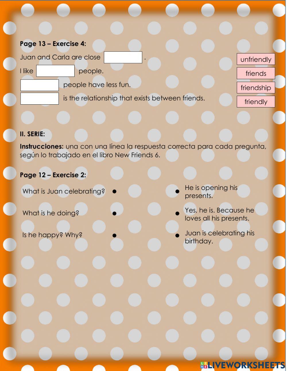 My friends 2. 6°-Ficha2-2023