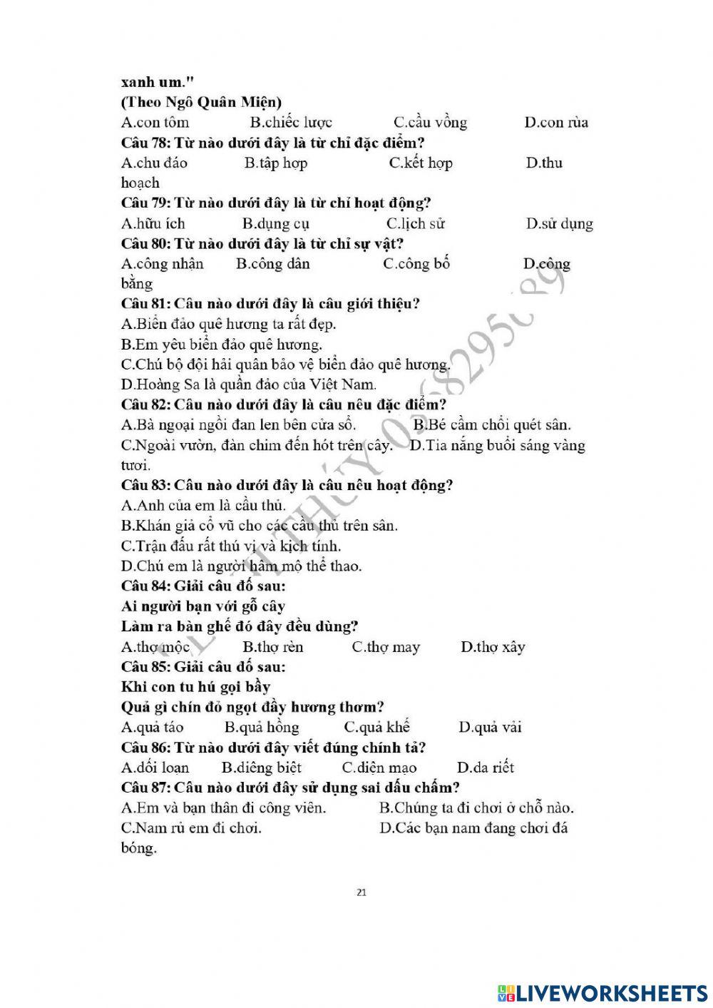 Trạng nguyên TV vòng 17