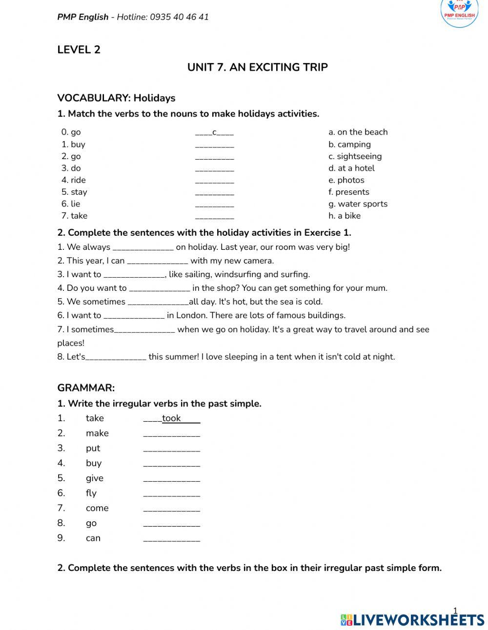 Prepare 2 - Unit 7.1