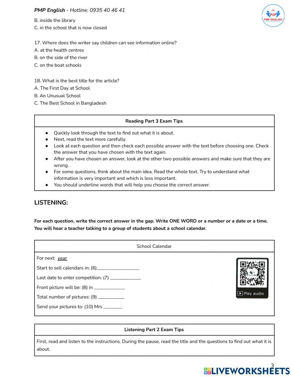 Prepare A2 - Unit 7.2