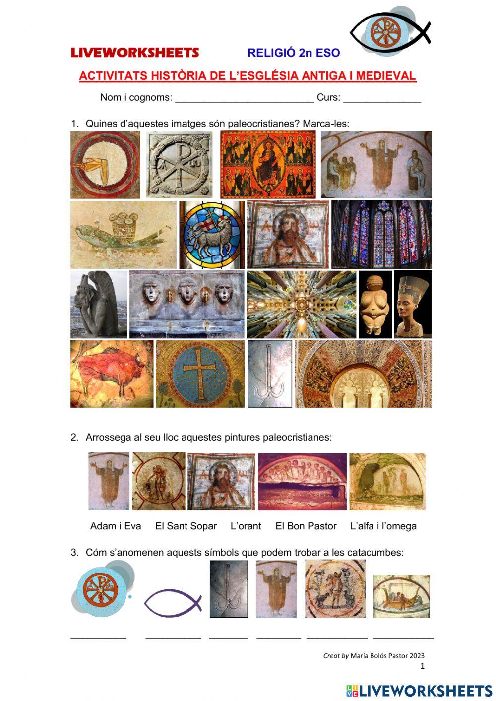 Activitats història església antiga i medieval