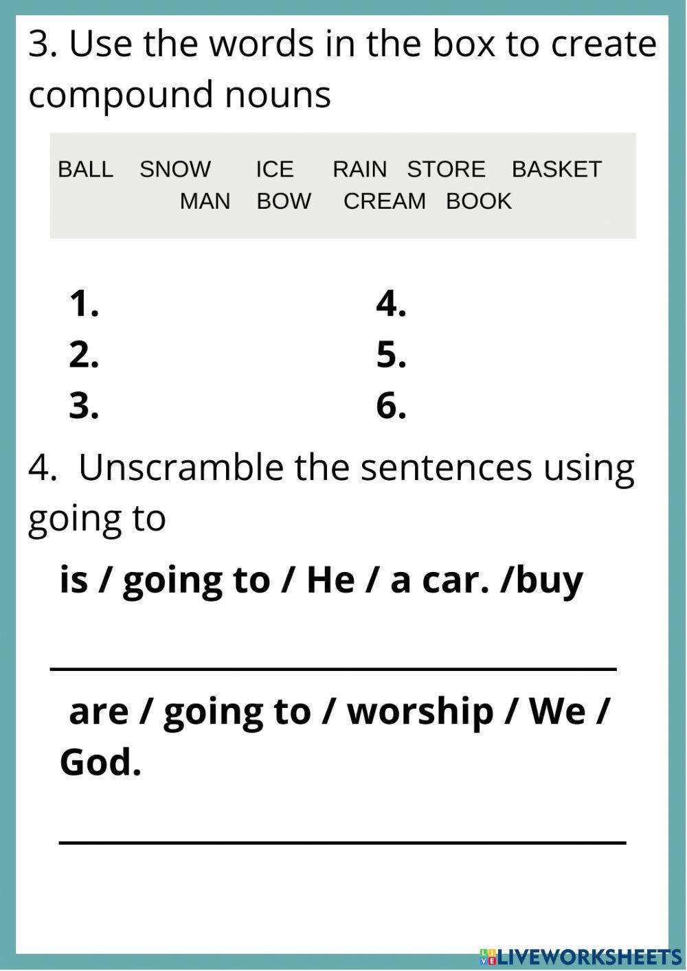 6th grade ENGLISH LAB