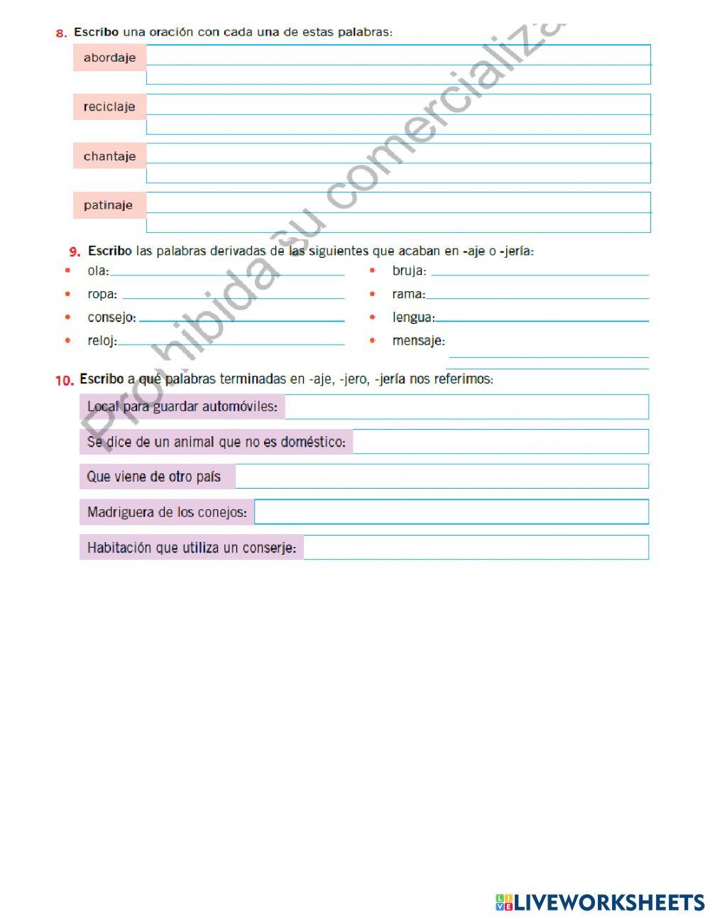 Cuestionario de lengua y literatura