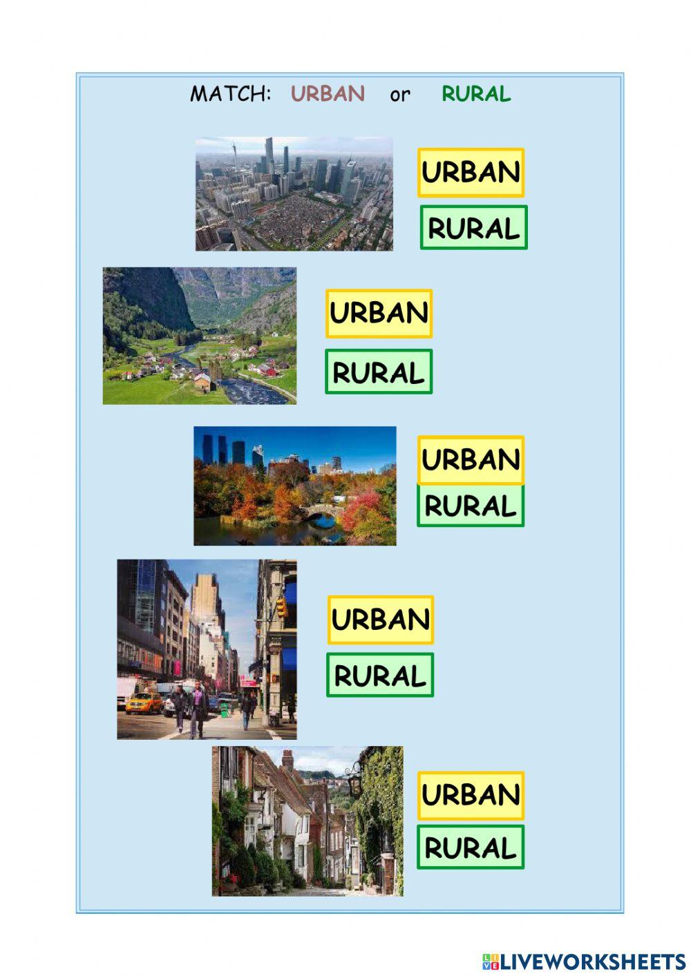 Rural-urban  coastal-inland