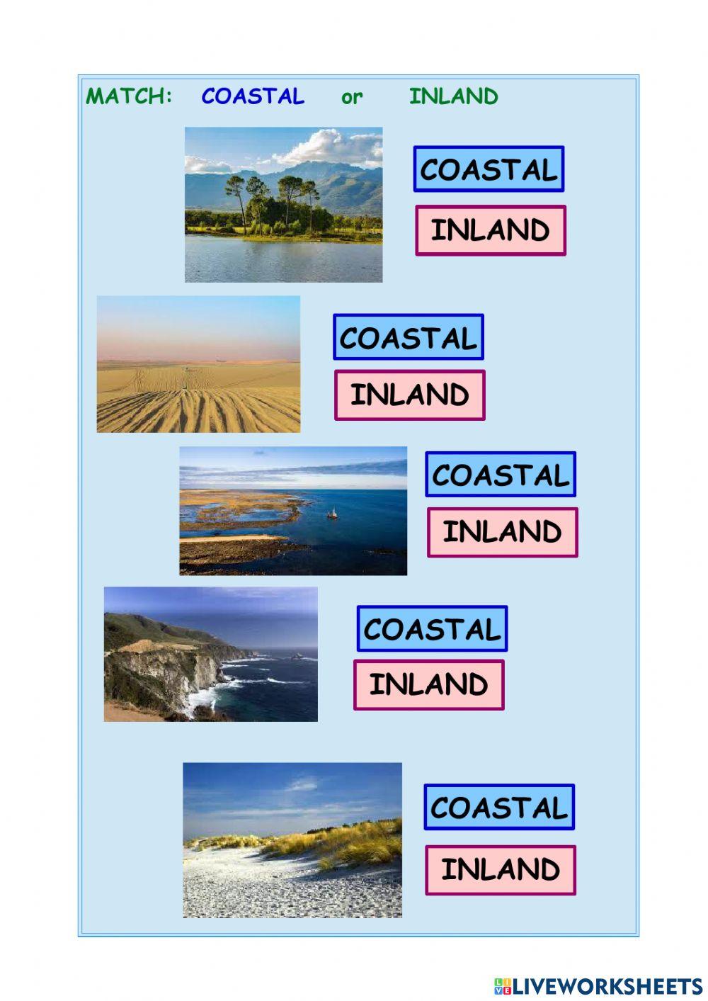 Rural-urban  coastal-inland