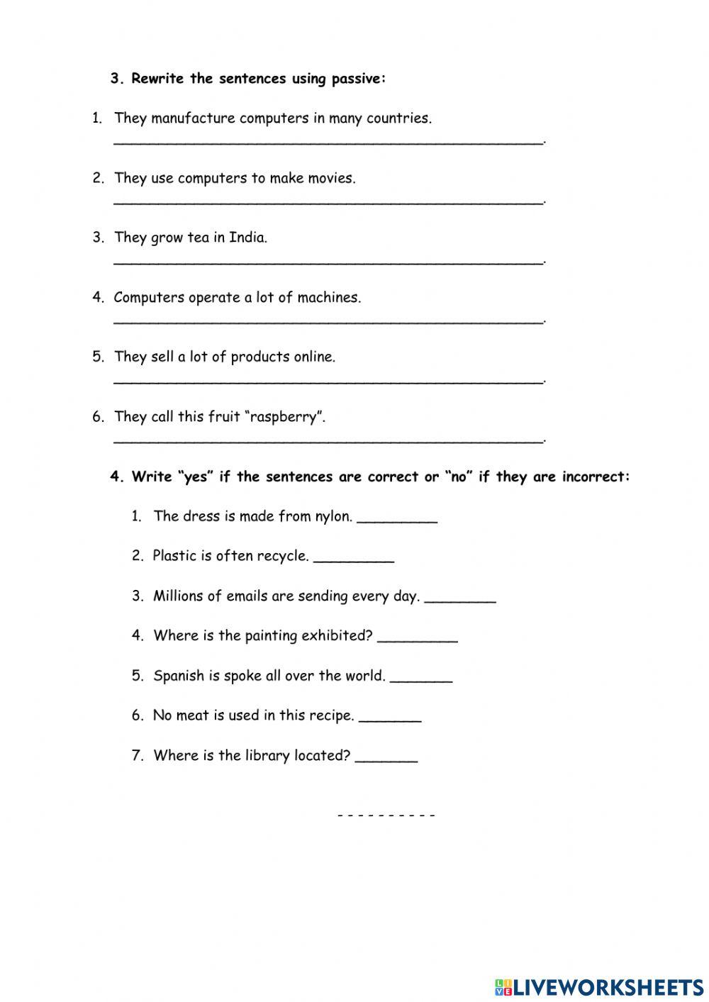 Passive Voice - present