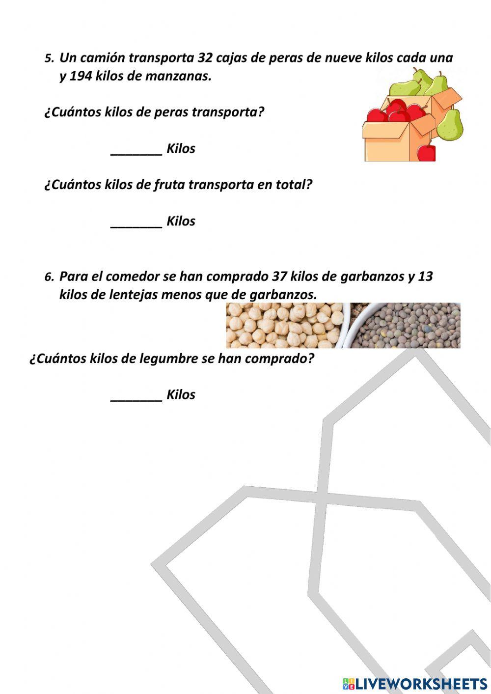 Repaso Matemáticas 3ºPrimaria Situación de Aprendizaje 6