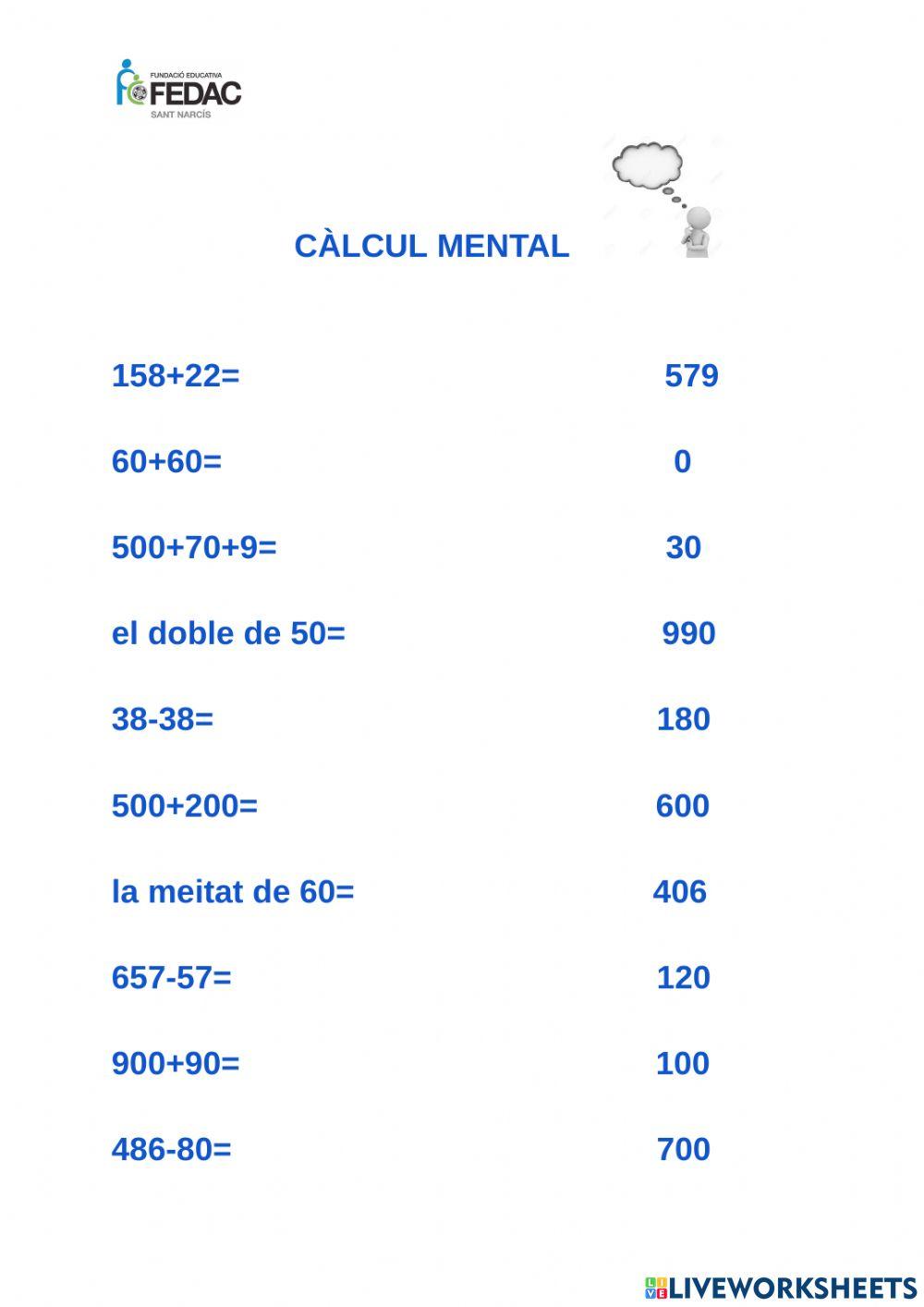 Càlcul mental