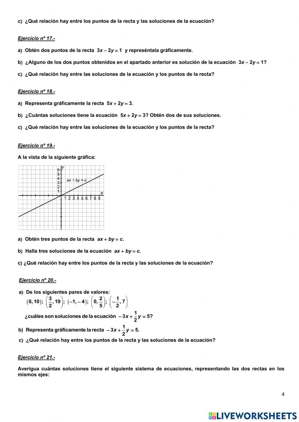 Sistemas de ecuaciones