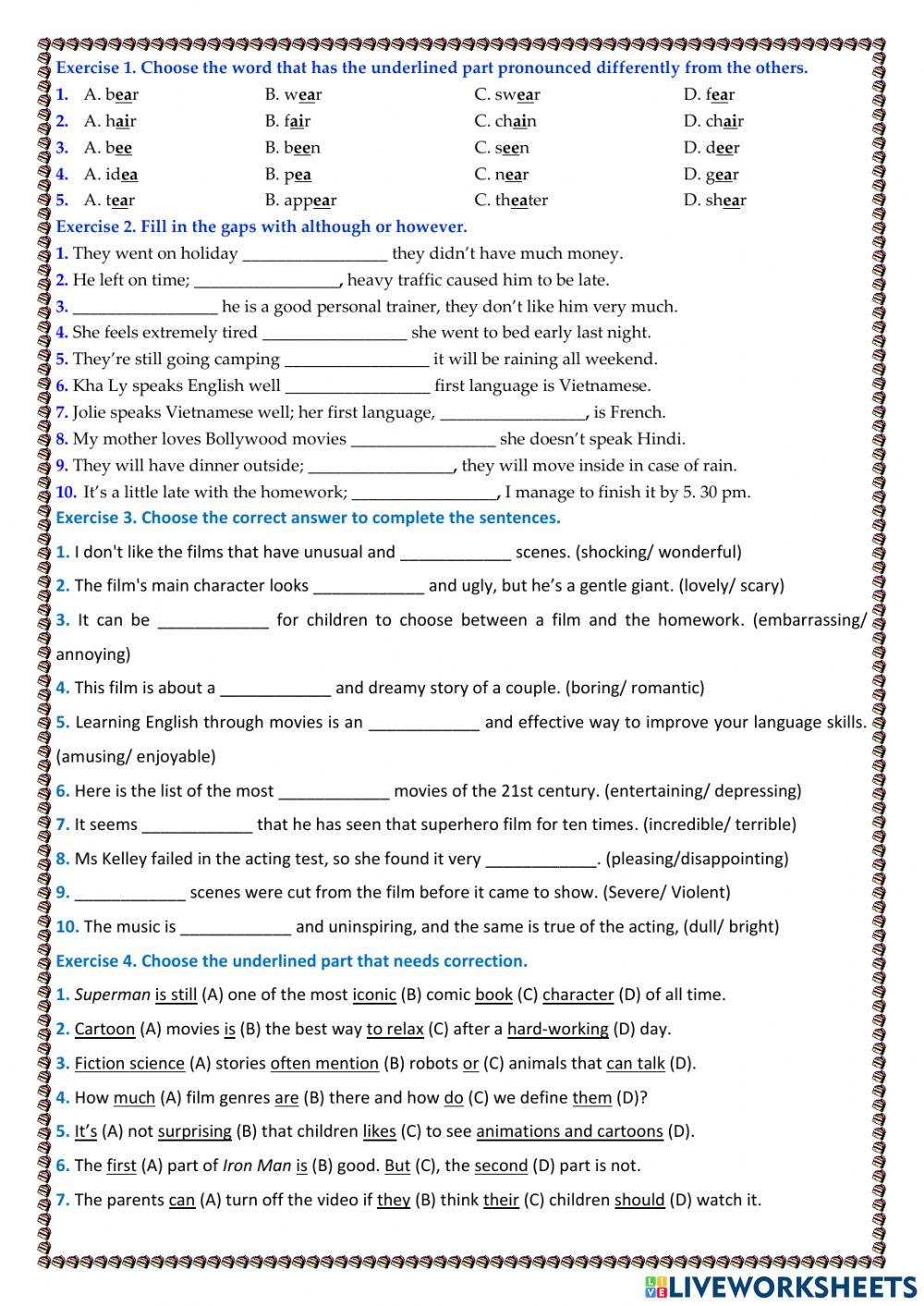 Unit 8 film grade 7 hw4