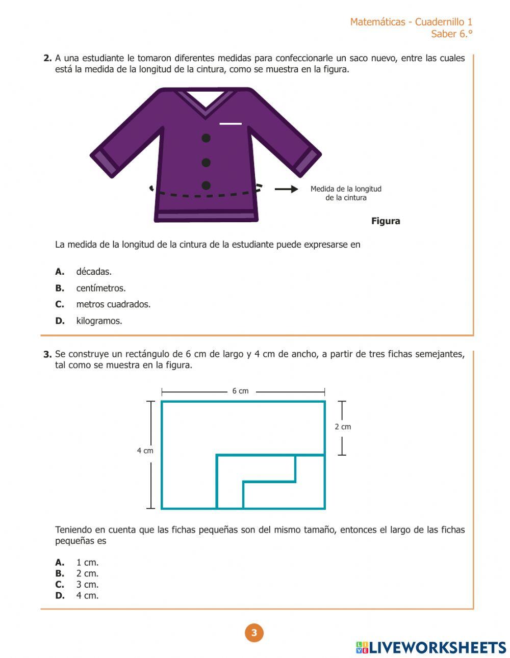 Evaluar para avanzar matemáticas 6