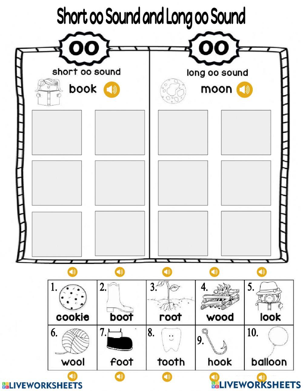 Vowel digrap oo classification