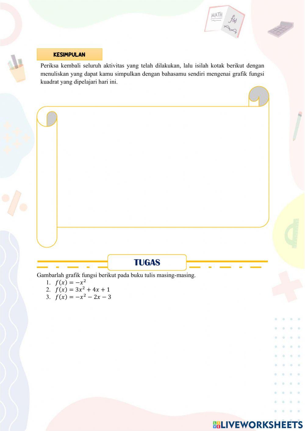 Grafik Fungsi Kuadrat