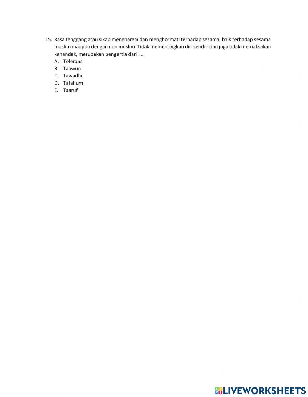 Frmatif Akidah Akhlak 1