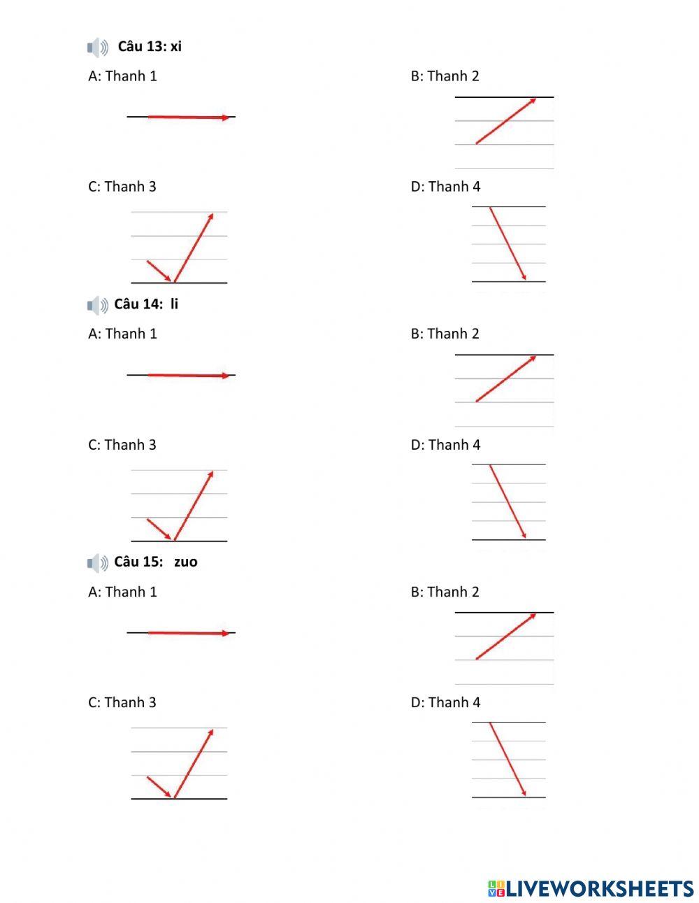 Bài test chuẩn hóa phát âm