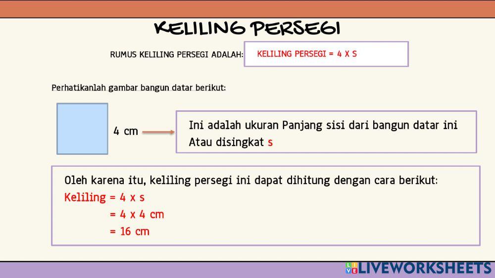 Keliling bangun datar